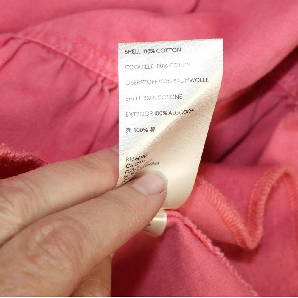 Free People NEW DYLAN Babydoll PINK‎ LOVE Snap button Top XL